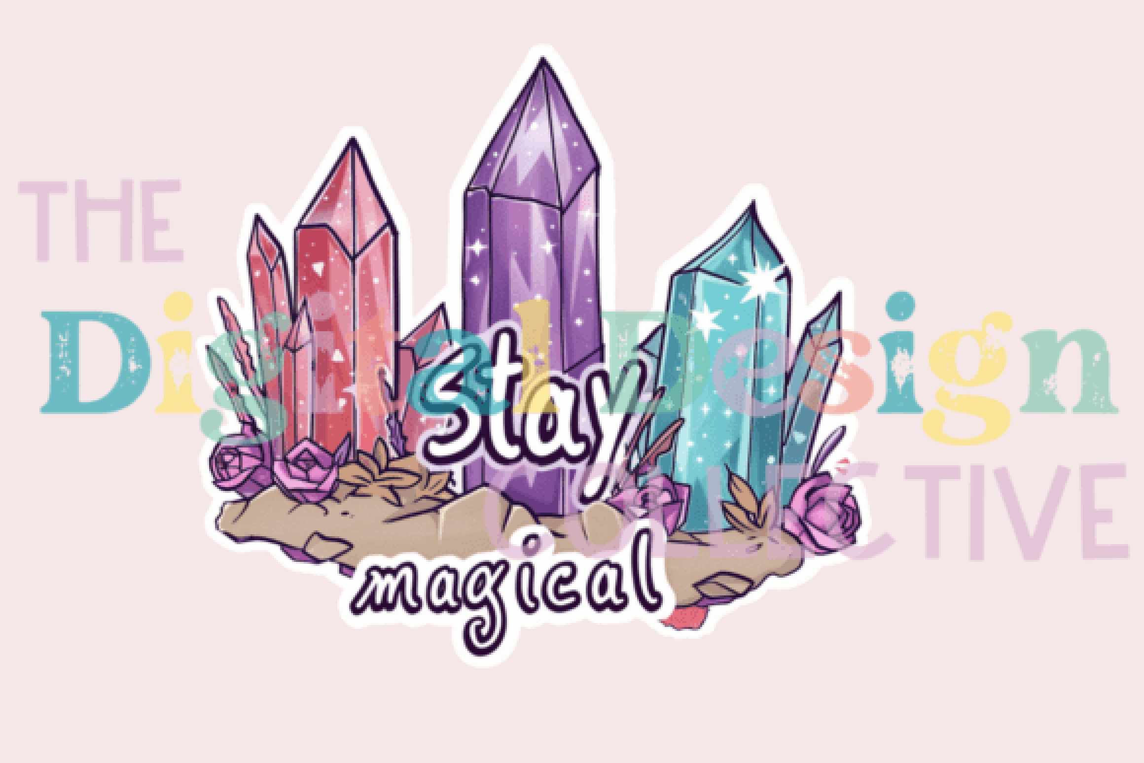 Stay Magical Crystal Design Clipart Bundle