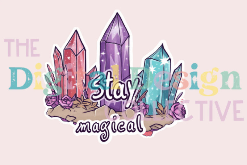 Stay Magical Crystal Design Clipart Bundle - CraftNest - Digital Crafting and Art