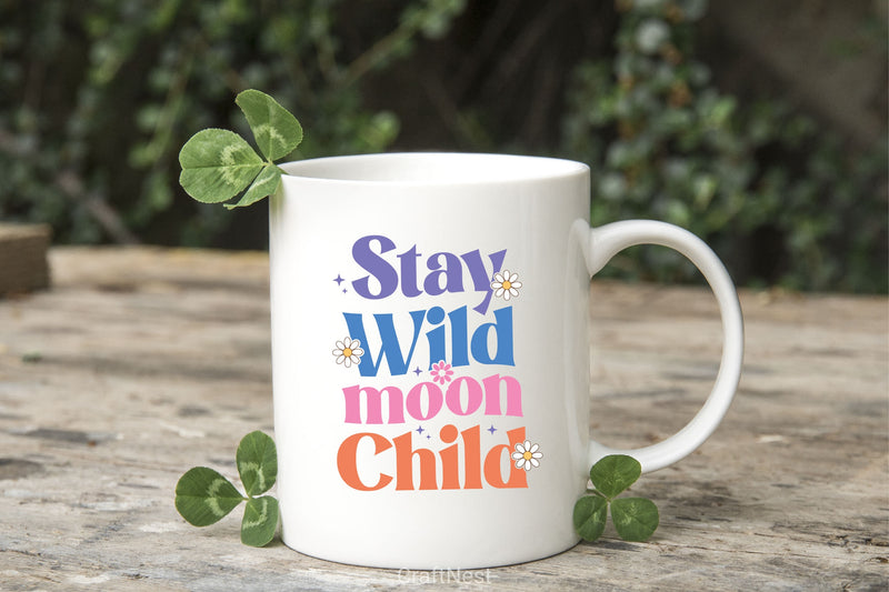 Stay Wild Moon Child SVG Bundle - CraftNest - Digital Crafting and Art