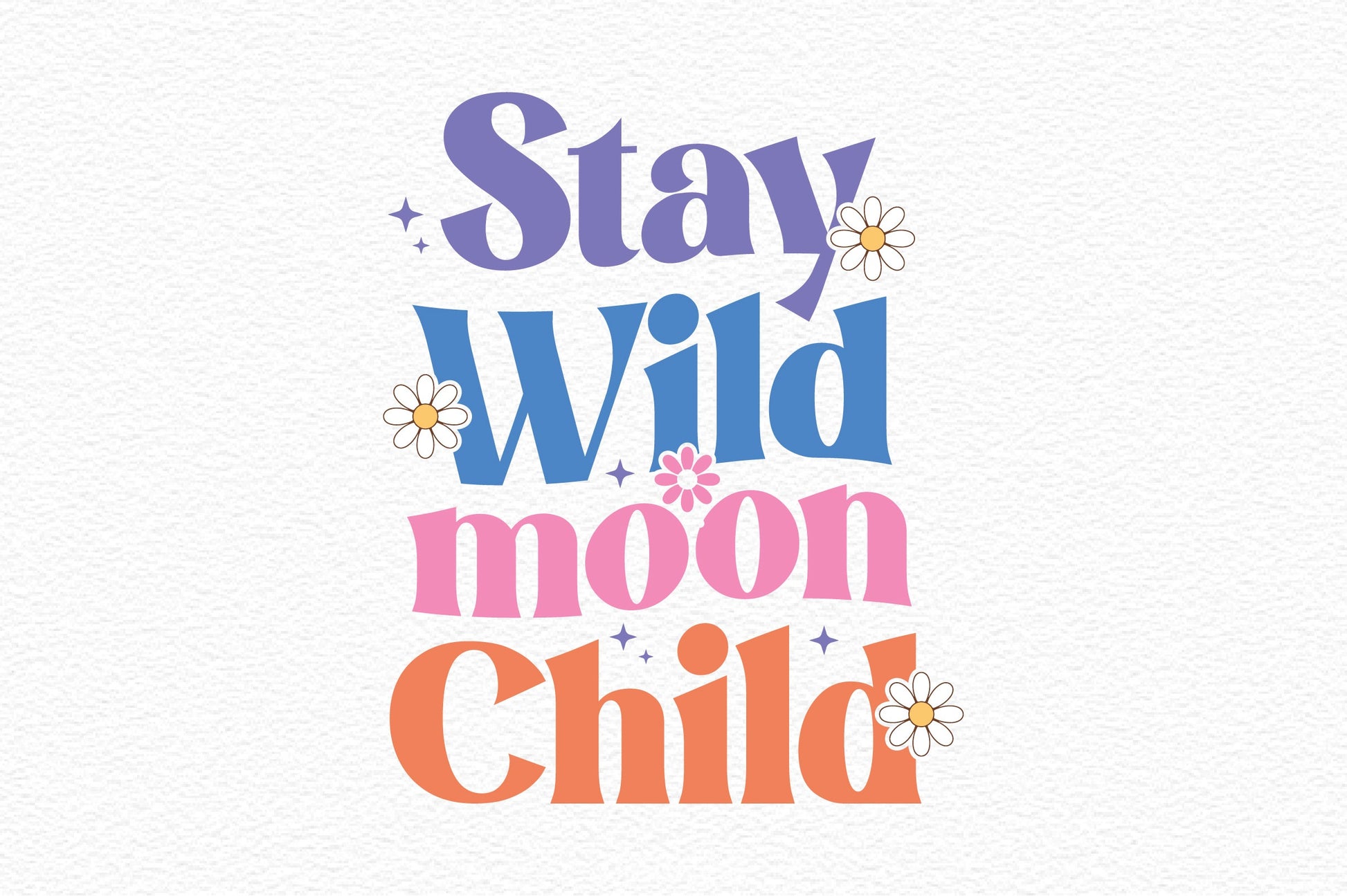 Stay Wild Moon Child SVG Bundle - CraftNest - Digital Crafting and Art