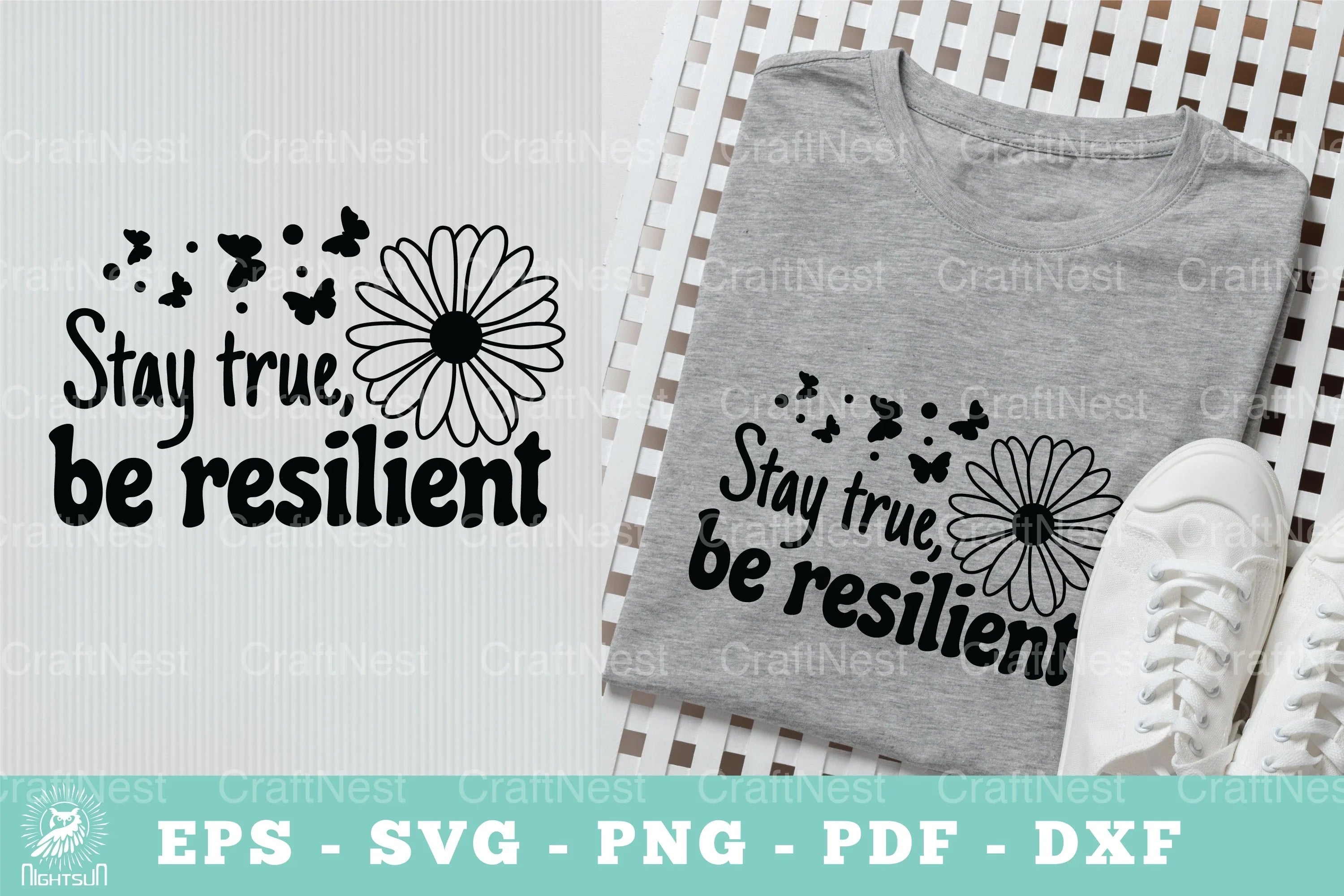 Stay True, Be Resilient Motivational SVG Bundle - CraftNest - Digital Crafting and Art