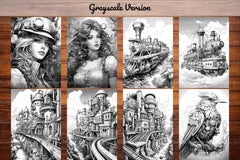 Steampunk Coloring Books - CraftNest