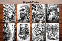 Steampunk Coloring Books - CraftNest