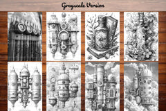 Steampunk Back To School Coloring Books - CraftNest - Digital Crafting and Art