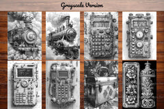 Steampunk Back To School Coloring Books - CraftNest - Digital Crafting and Art