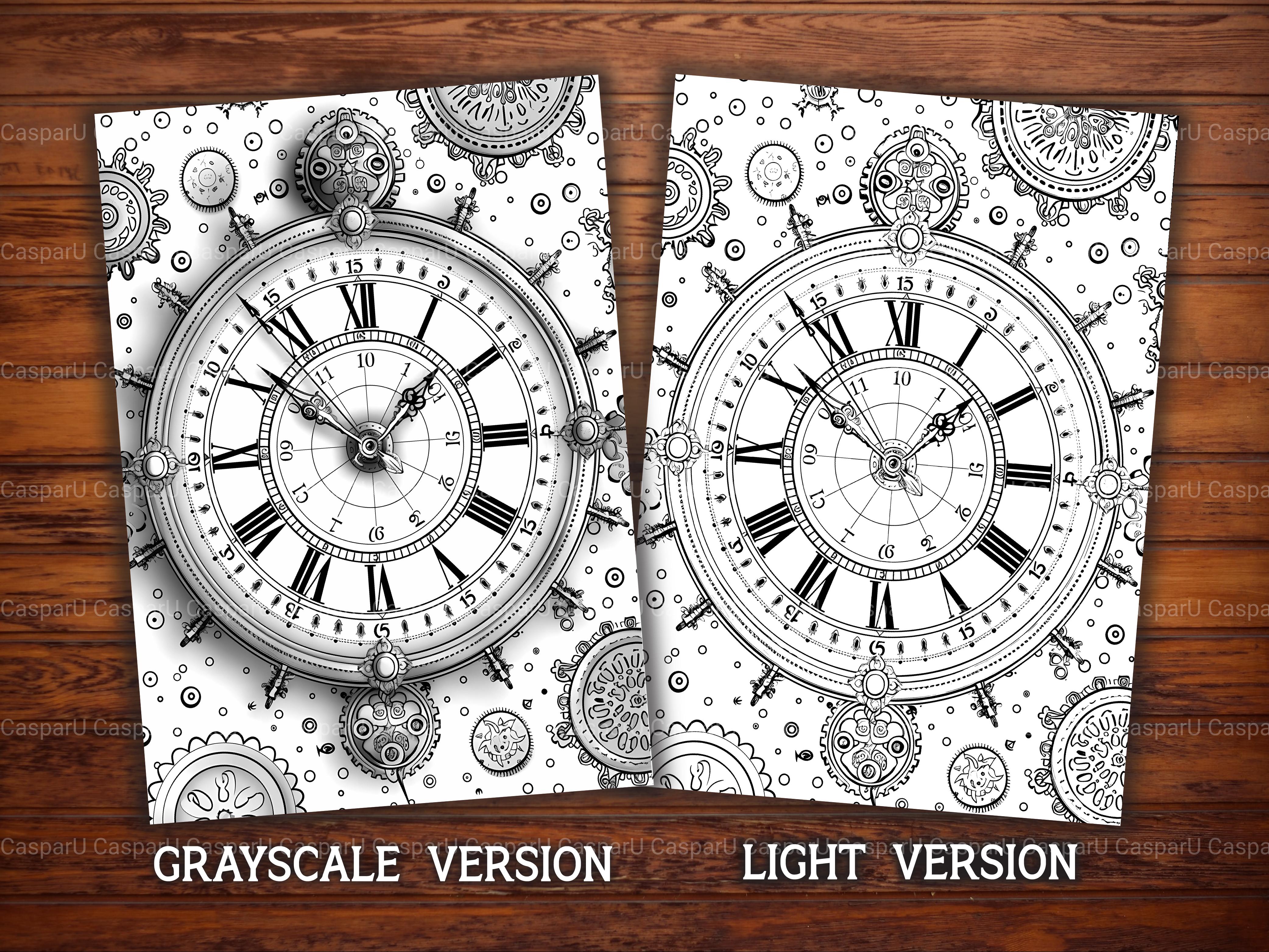 Steampunk Back To School Coloring Books - CraftNest - Digital Crafting and Art