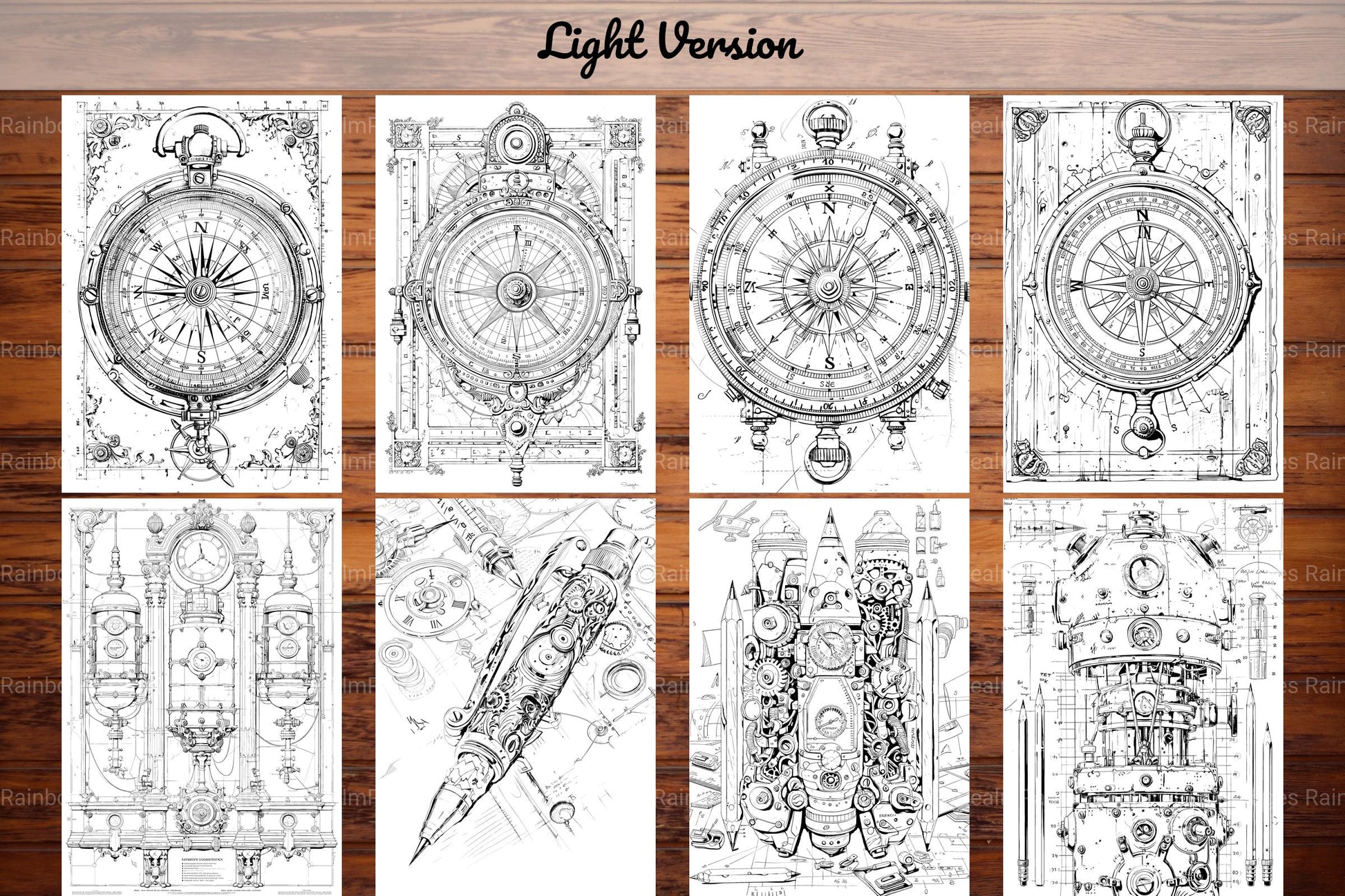 Steampunk Back To School Coloring Books - CraftNest - Digital Crafting and Art