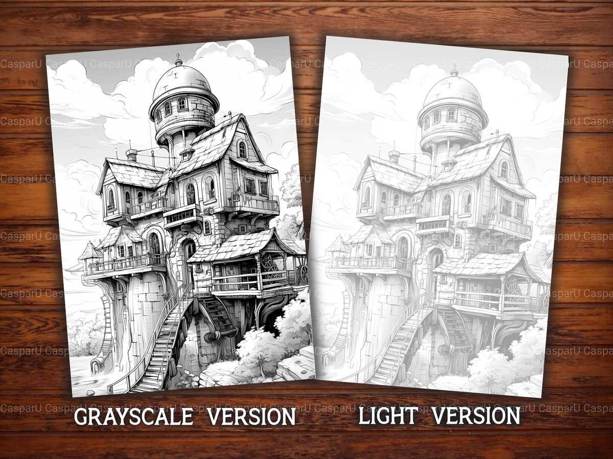 Steampunk Buildings Coloring Books - CraftNest