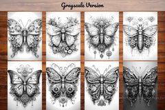 Steampunk Butterflies Coloring Books - CraftNest