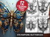 Steampunk Butterflies Coloring Books