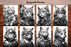 Steampunk Cats Coloring Books - CraftNest