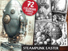 Steampunk Easter Coloring Books