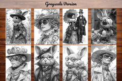 Steampunk Easter Coloring Books - CraftNest