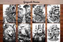 Steampunk Forest Coloring Books - CraftNest