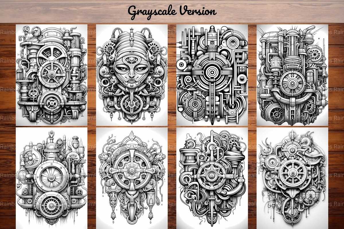 Steampunk Mandala Coloring Books - CraftNest