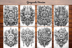 Steampunk Mandala Coloring Books - CraftNest