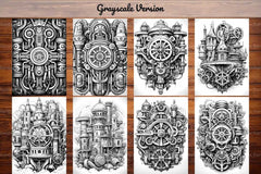 Steampunk Mandala Coloring Books - CraftNest