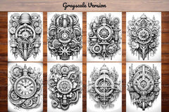 Steampunk Mandala Coloring Books - CraftNest