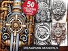 Steampunk Mandala Coloring Books