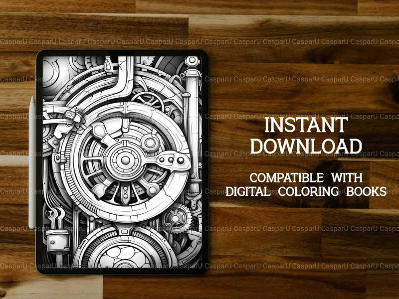 Steampunk Mandala Coloring Books - CraftNest