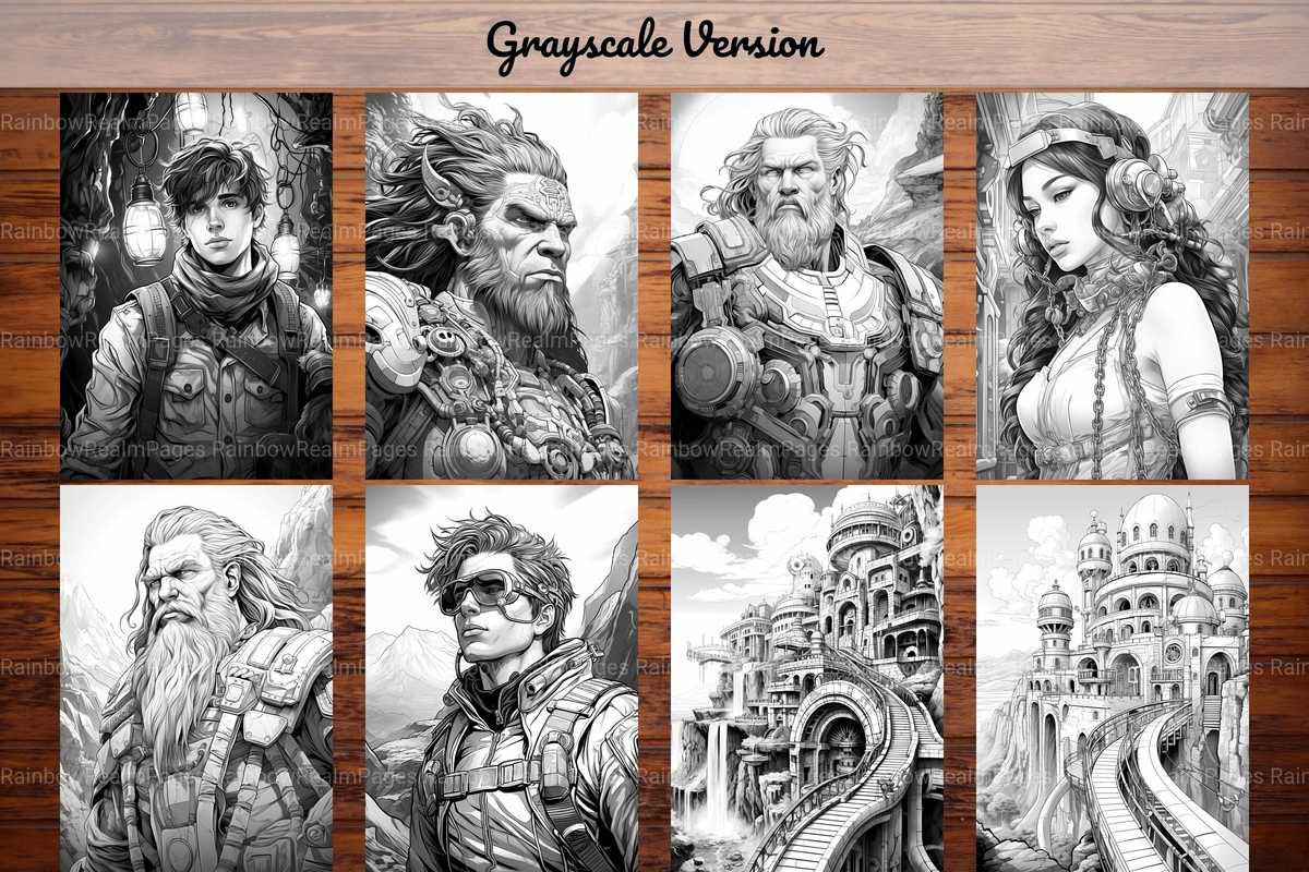 Steampunk Mountain Coloring Books - CraftNest