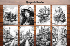 Steampunk Spring Coloring Books - CraftNest