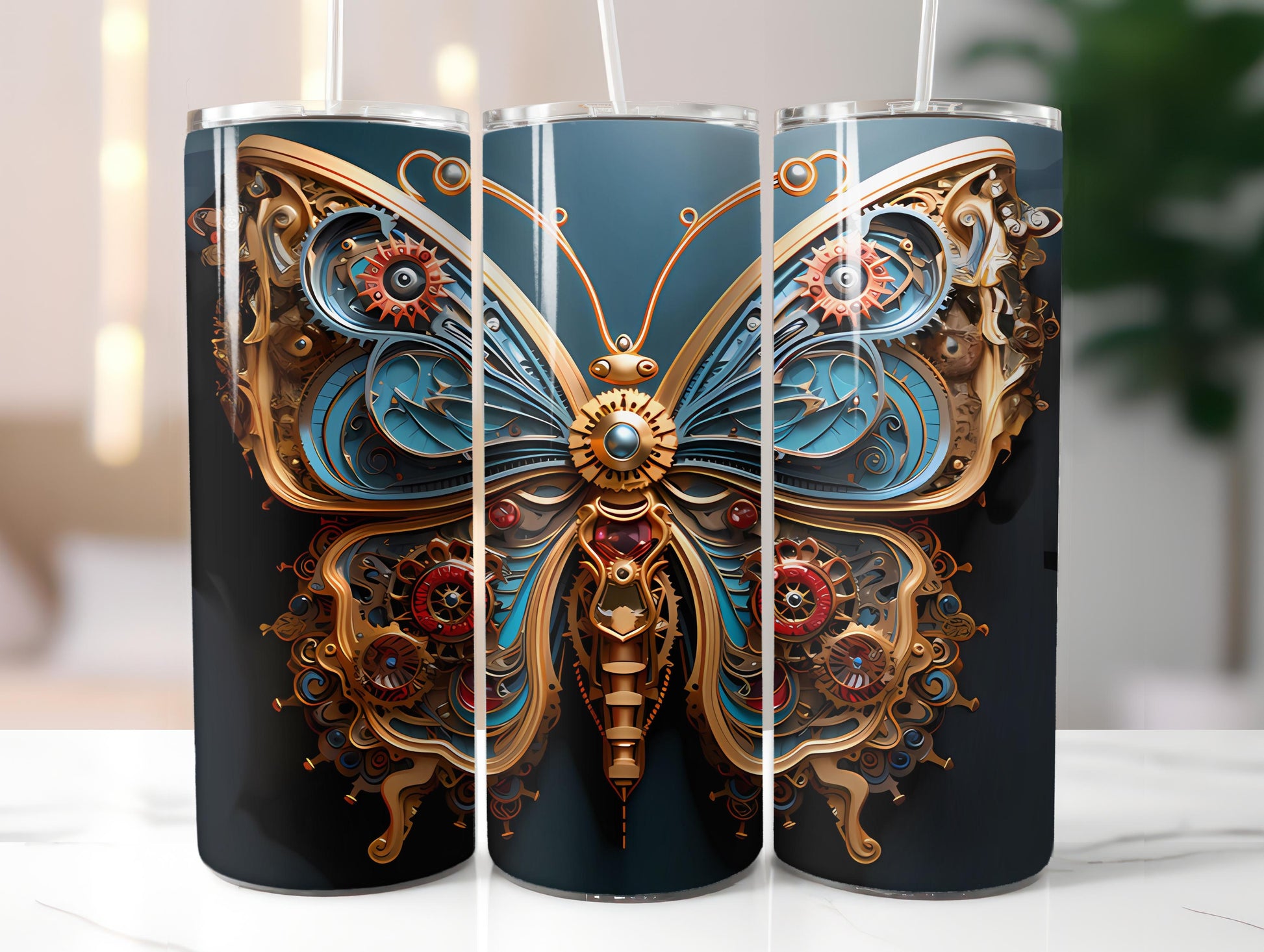 Steampunk Spring 3 Tumbler Wrap - CraftNest