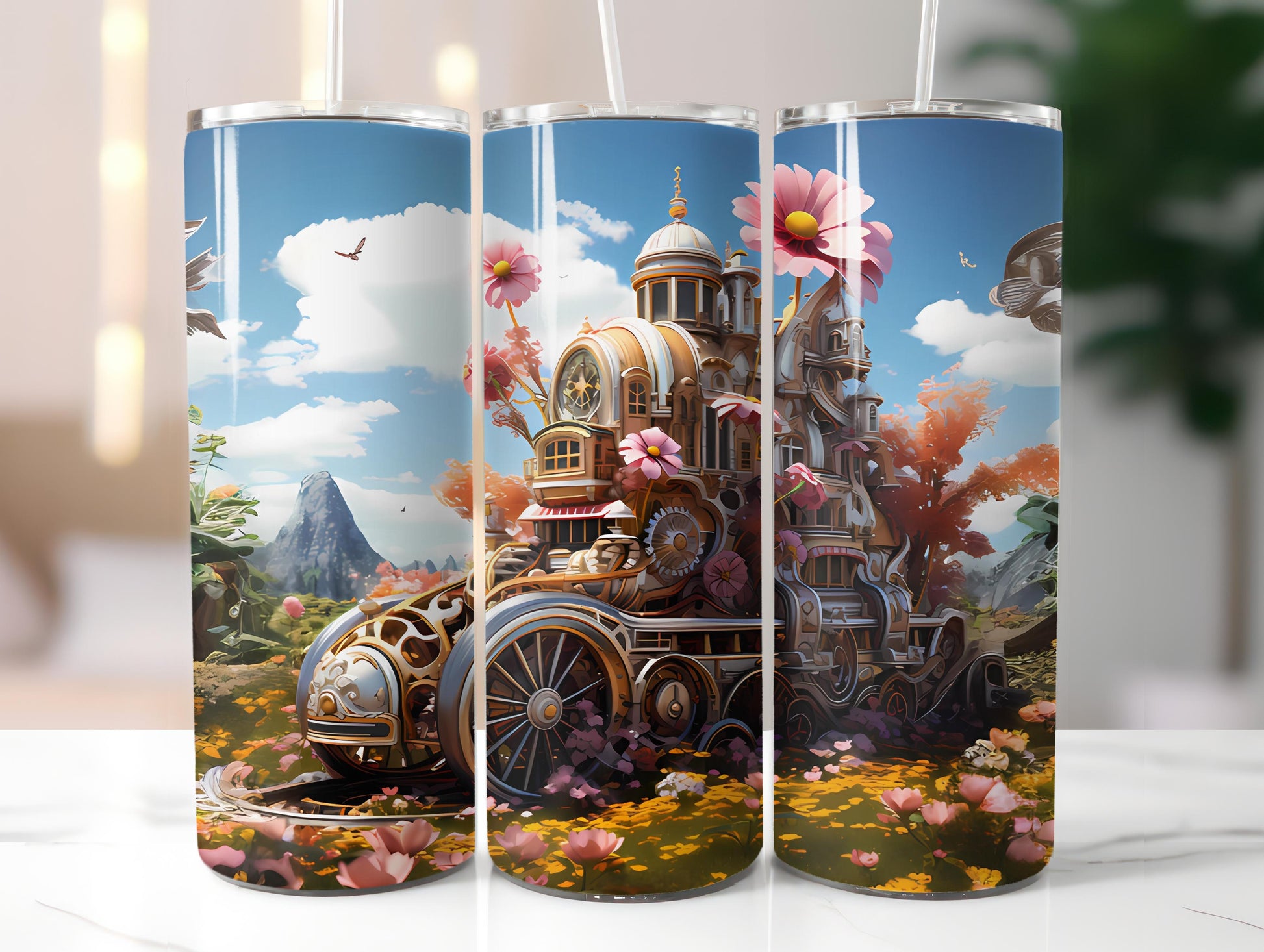 Steampunk Spring 4 Tumbler Wrap - CraftNest