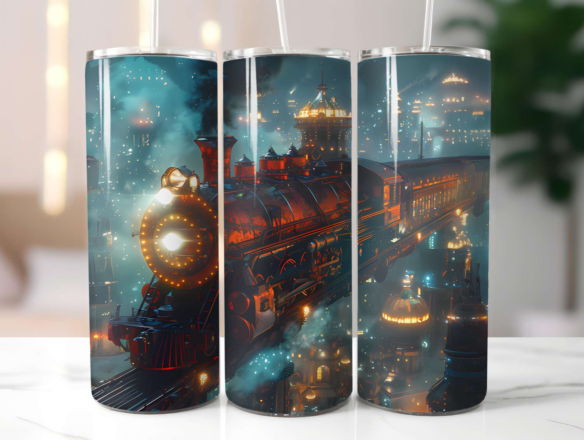 Steampunk Summer 2 Tumbler Wrap - CraftNest - Digital Crafting and Art