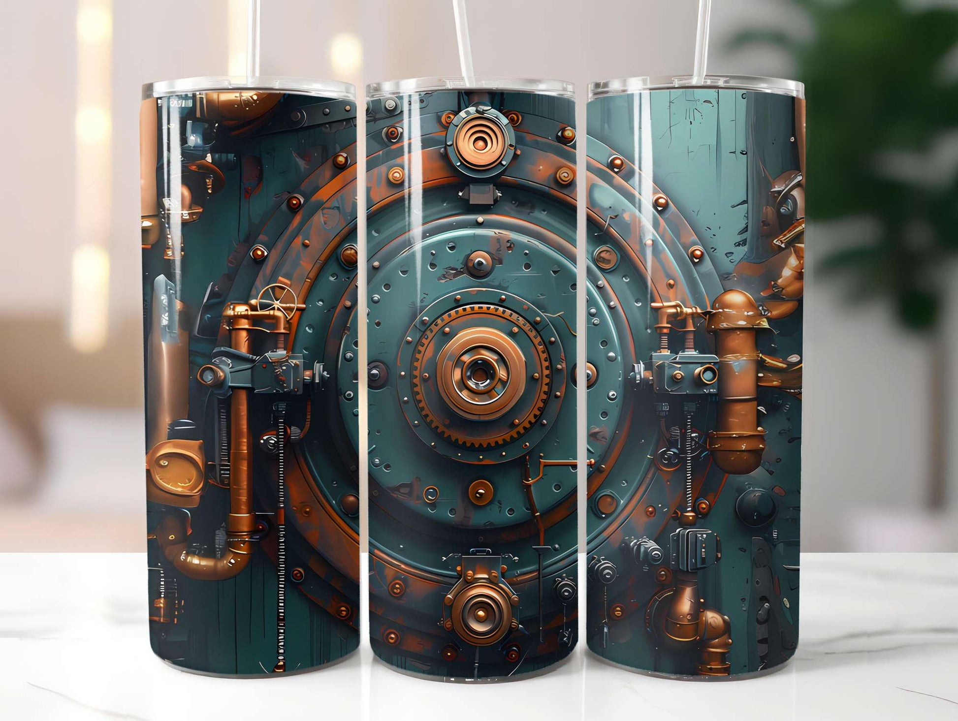 Steampunk Summer 2 Tumbler Wrap - CraftNest - Digital Crafting and Art