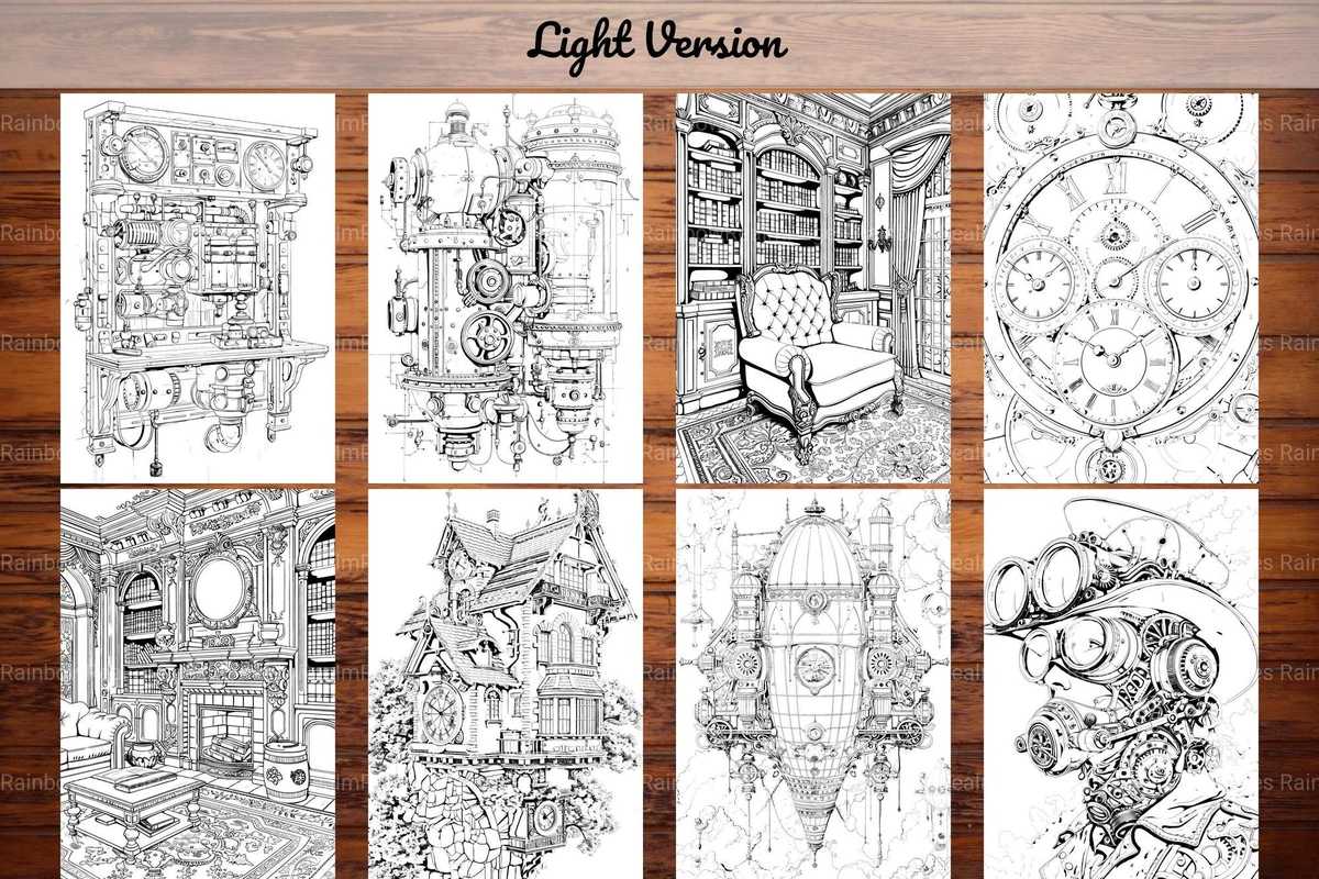 Steampunk Summer Coloring Books - CraftNest - Digital Crafting and Art