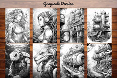 Steampunk Underwater Coloring Books - CraftNest