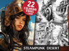 Steampunk Desert Coloring Books
