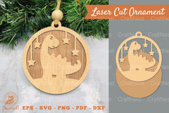 Stegosaurus Laser Cut Ornament Clipart Bundle - CraftNest - Digital Crafting and Art