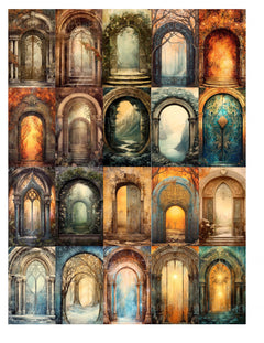 Enchanted Portal Junk Journal Pages - CraftNest