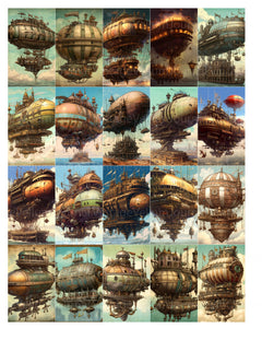 Steampunk Airship Junk Journal Pages - CraftNest