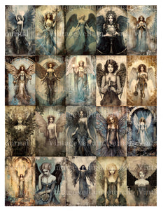 Gothic Angels Junk Journal Pages - CraftNest