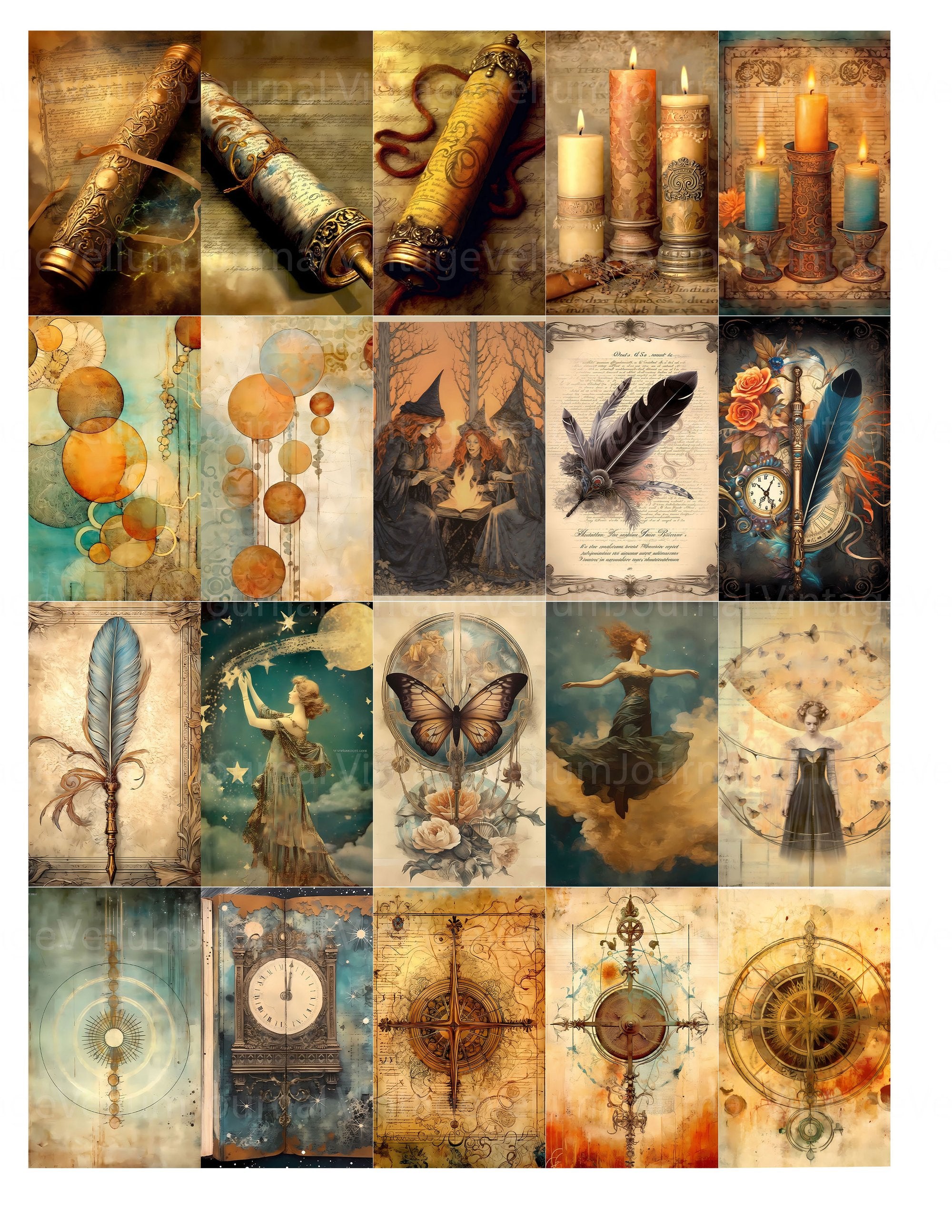 Incantations Junk Journal Pages - CraftNest