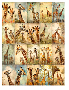 Baby Giraffe Junk Journal Pages - CraftNest