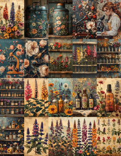 Herbalism Junk Journal Pages - CraftNest - Digital Crafting and Art