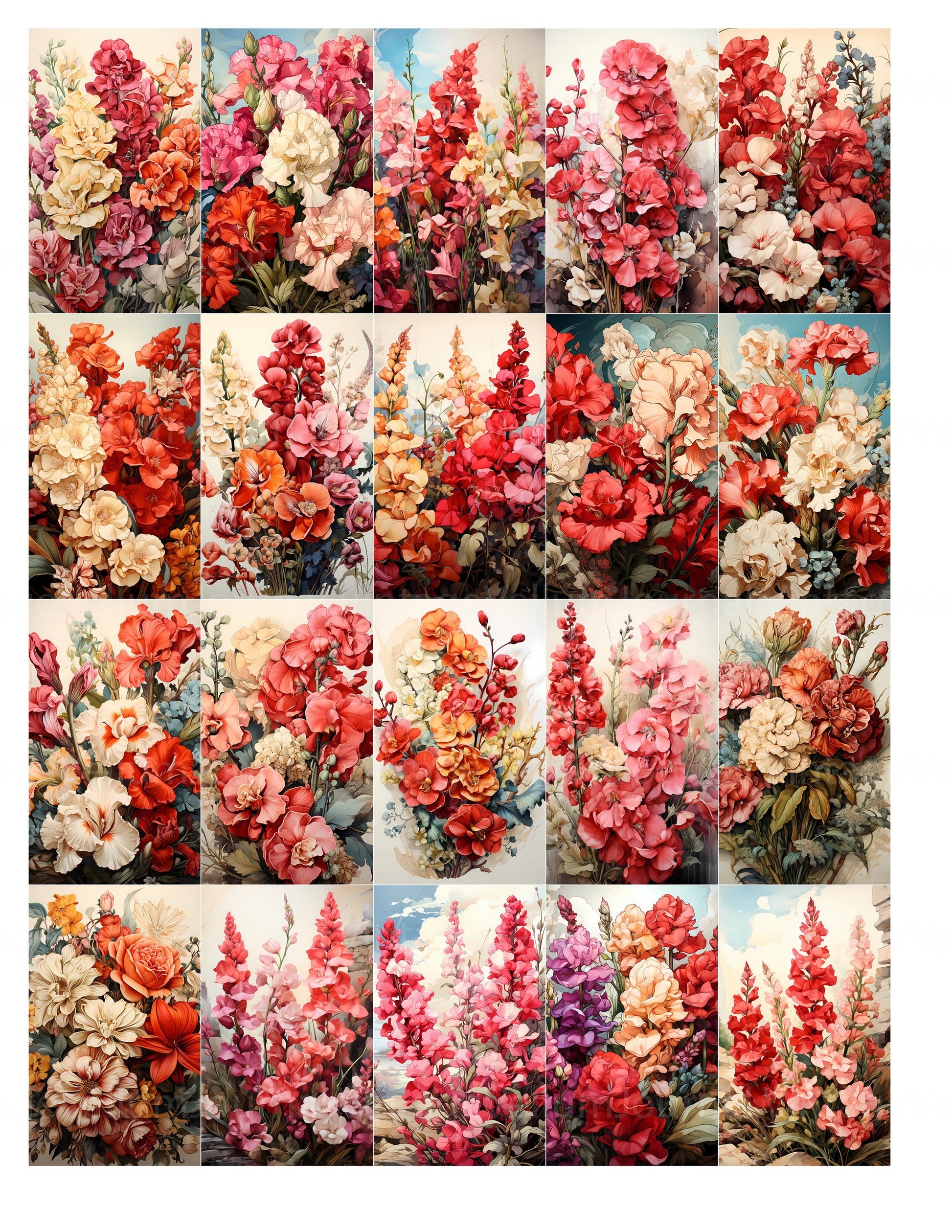 Fall Snapdragons Junk Journal Pages - CraftNest