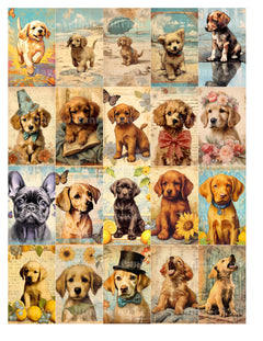 Puppy Parade Junk Journal Pages - CraftNest