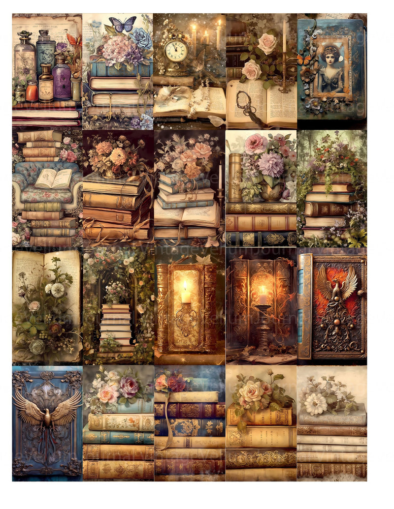 Enchanted Books Junk Journal Pages - CraftNest