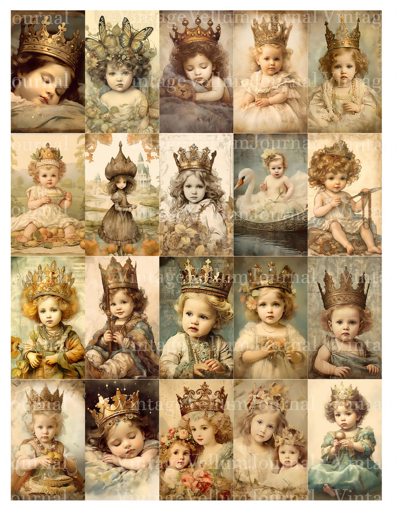 Baby Princess Junk Journal Pages - CraftNest