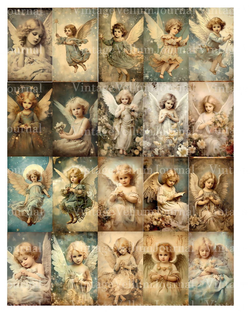 Baby Angels Junk Journal Pages - CraftNest