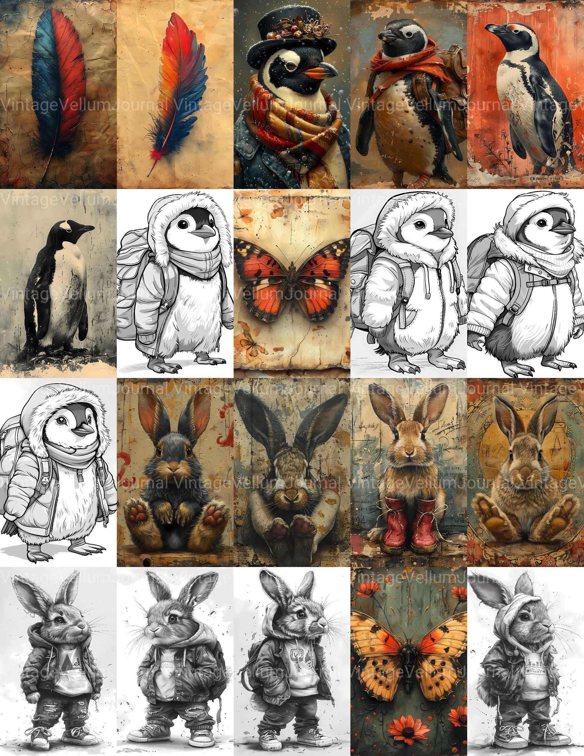 Animal Back To School - CraftNest - Digital Crafting and Art