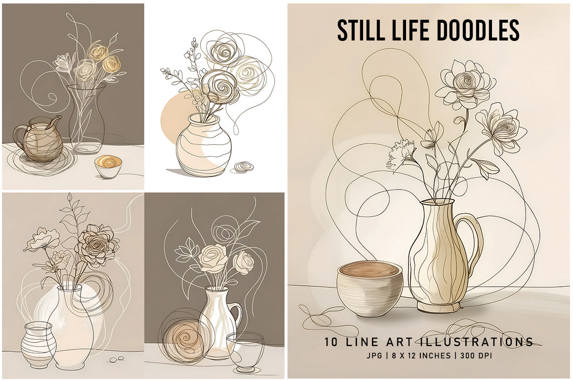 Still Life Doodles - Wall Art
