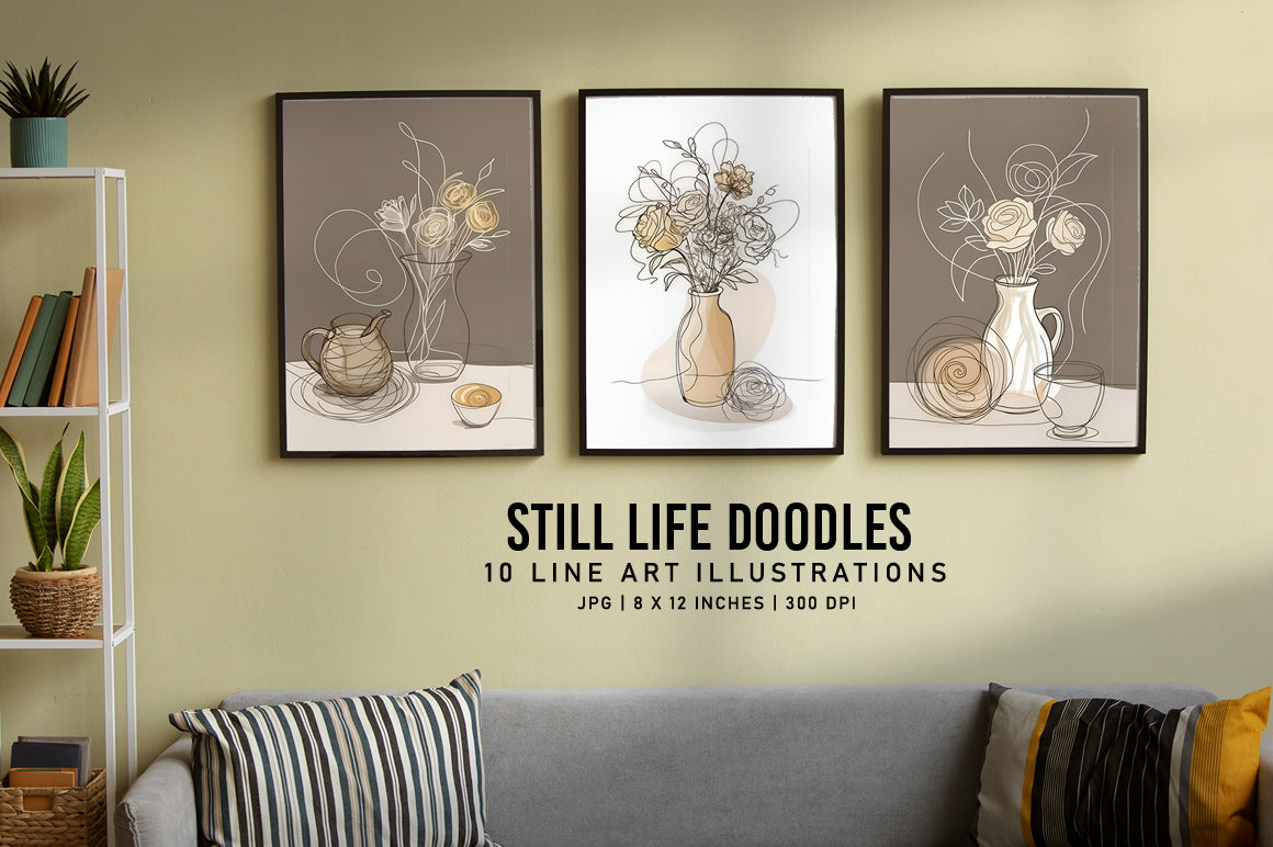 Still Life Doodles - Wall Art