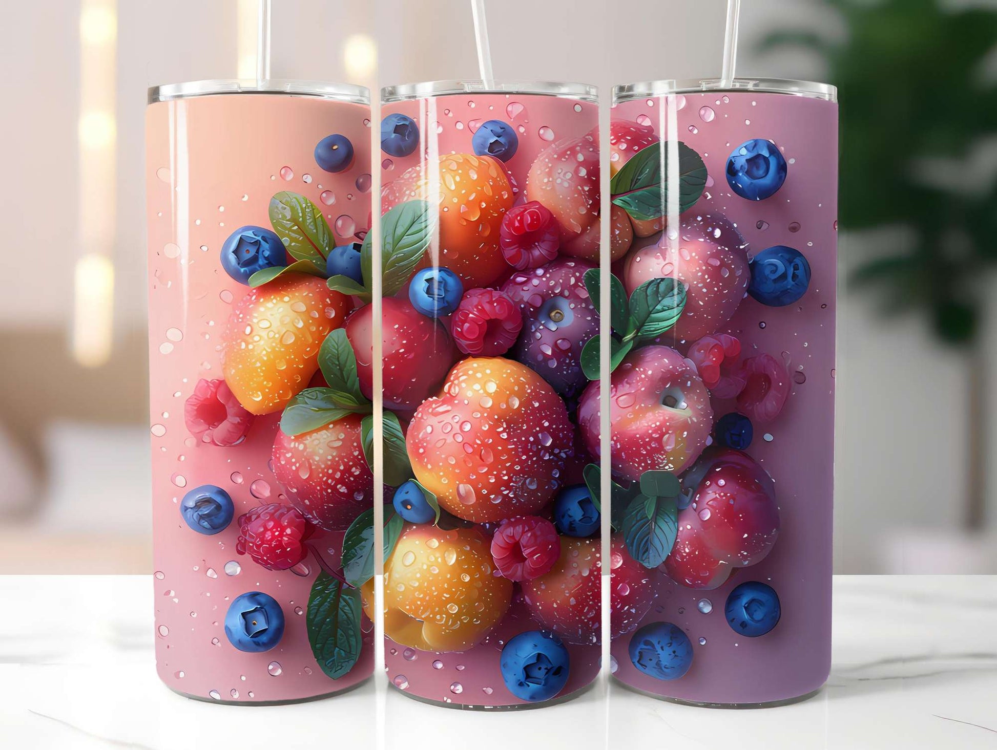 Stone Fruit 2 Tumbler Wrap - CraftNest - Digital Crafting and Art