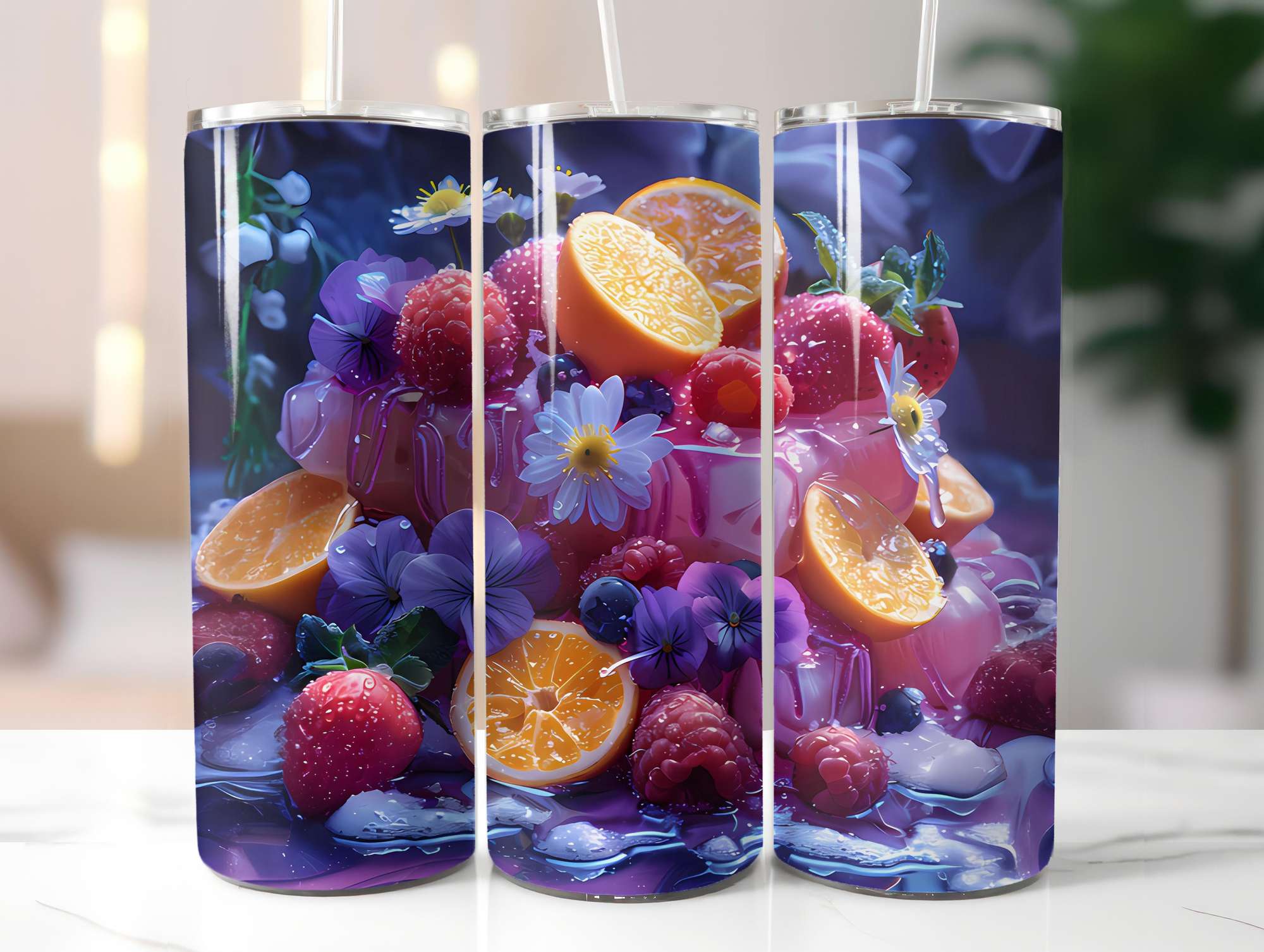 Stone Fruit 5 Tumbler Wrap - CraftNest - Digital Crafting and Art